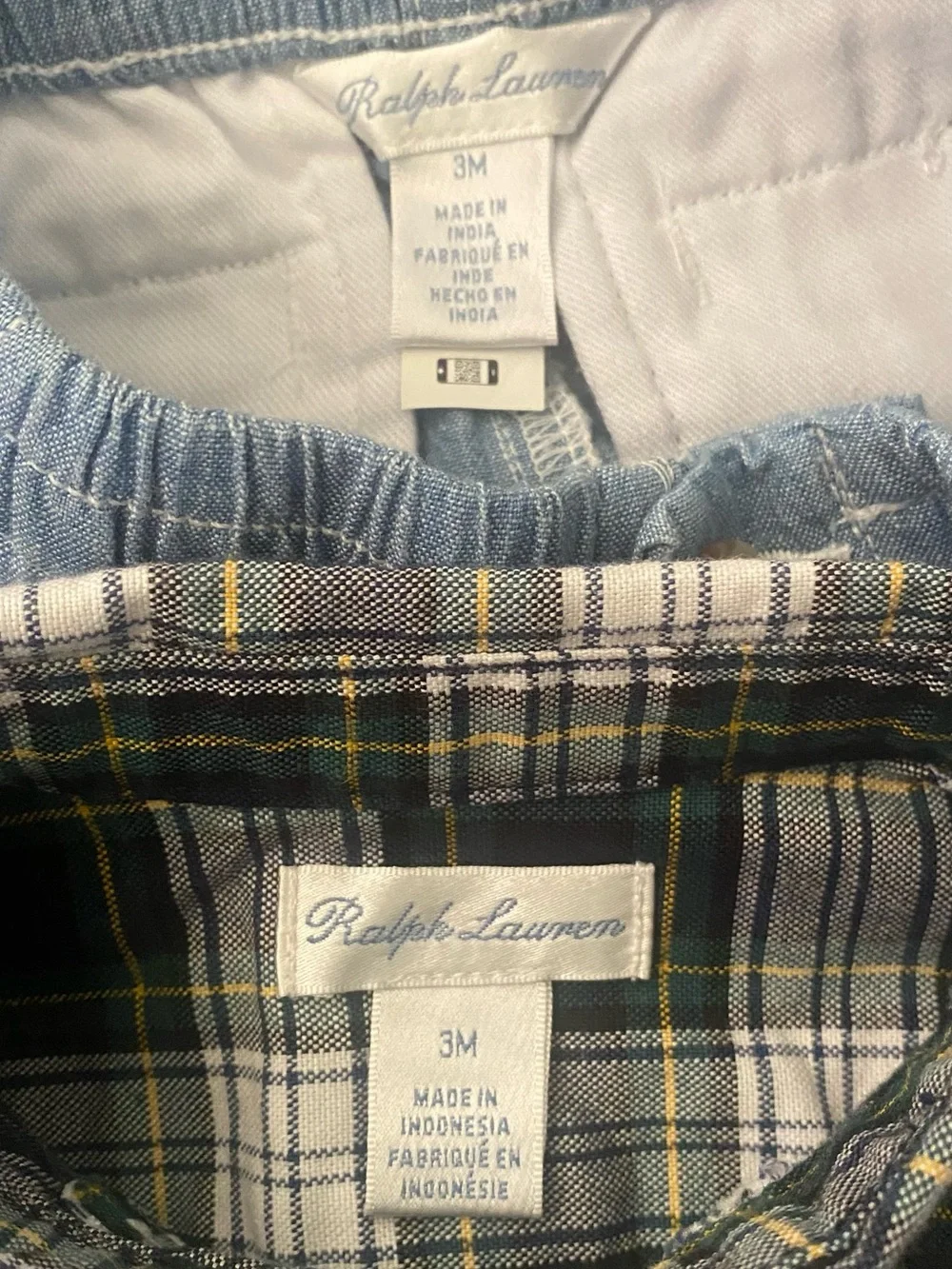 Ralph Lauren Oxford Long Sleeve Shirt and Chambray Pants Baby Boy Set